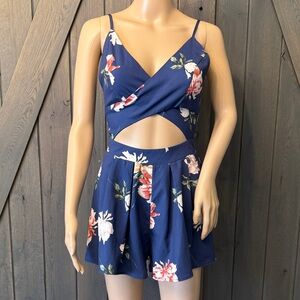 Floral Cutout Romper